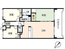 広島県広島市西区古江上2丁目（賃貸マンション3LDK・2階・69.30㎡） その2