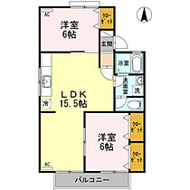 広島県広島市安佐南区伴東8丁目（賃貸アパート2LDK・1階・59.50㎡） その2