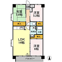 広島県広島市佐伯区藤垂園（賃貸マンション3LDK・3階・69.30㎡） その2