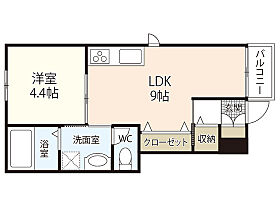 広島県安芸郡海田町稲荷町（賃貸アパート1LDK・1階・36.02㎡） その2