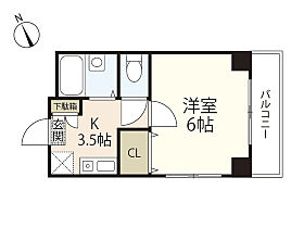 広島県広島市中区大手町5丁目（賃貸マンション1K・4階・22.23㎡） その1