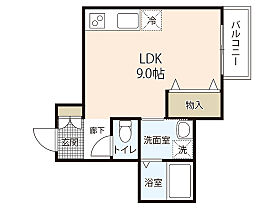 広島県広島市安佐南区緑井1丁目（賃貸アパート1R・2階・28.15㎡） その2