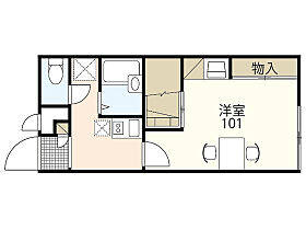 広島県広島市安芸区船越2丁目（賃貸アパート1K・2階・23.18㎡） その2