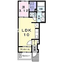 広島県広島市佐伯区五日市中央1丁目（賃貸アパート1LDK・1階・34.91㎡） その2