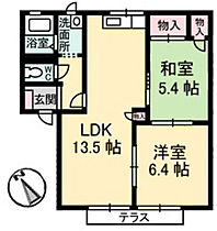 広島県広島市佐伯区千同1丁目（賃貸アパート2LDK・1階・54.69㎡） その2