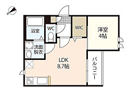 広島県広島市東区矢賀4丁目（賃貸アパート1LDK・2階・30.73㎡） その2