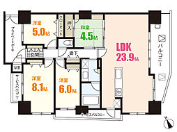 ＢＥＬＩＳＴＡ祇園（1201） 12階4LDKの間取り