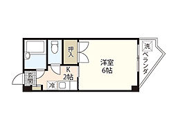 ベネッセ畑村 3階1Kの間取り