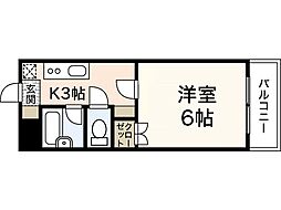 AMALFI　90 3階1Kの間取り