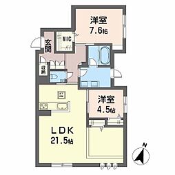 間取図画像 2LDK