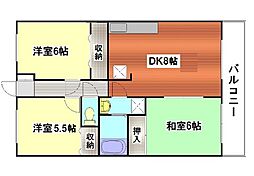 間取図画像 3DK