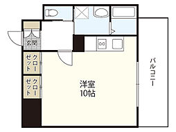 NomaZen BLD 3階ワンルームの間取り