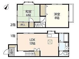 松田アパート 1階2LDKの間取り
