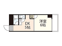 Ｍｙ　Ｌｉｔｔｌｅ　Ｍａｉｓｏｎ 5階1DKの間取り