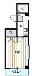 第2ＹＫＣビル 4階1Kの間取り