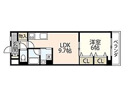 NSR8 1LDKの間取図画像