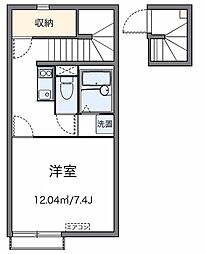 レオネクストせせらぎ 1Kの間取図画像