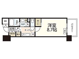 veloce5 1Kの間取図画像