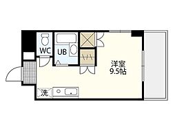 久保田ビル ワンルームの間取図画像