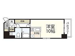 ユーアイビル白島北町 ワンルームの間取図画像