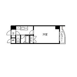 サンビレッジ段原 1Kの間取図画像