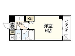 メルヴェイユ大州 1Kの間取図画像