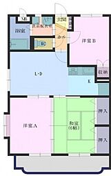 サン・フィオーレA 3LDKの間取図画像