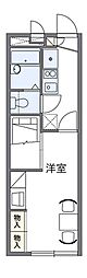 レオパレスエスポワール柳ケ丘 1Kの間取図画像