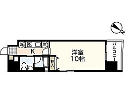 ウィング宝町ファイブ 1Kの間取図画像