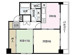 第1間ビル 2DKの間取図画像