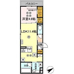 TAMURA西川口 1LDKの間取図画像