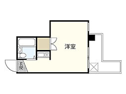 グランドアメニティ住吉 ワンルームの間取図画像