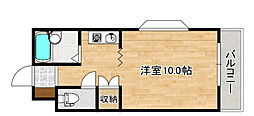 レジデンスSORI ワンルームの間取図画像