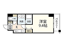 VRIOFuchuAve. 1Kの間取図画像