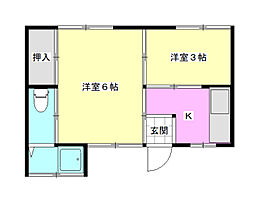 大前アパート  ｜ 広島県広島市安佐南区長束3丁目（賃貸アパート2K・2階・24.80㎡） その2