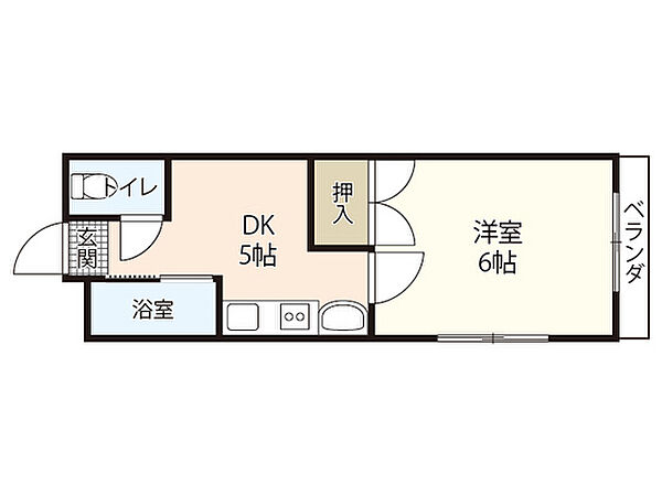 澤原ビル ｜広島県広島市中区住吉町(賃貸マンション1DK・2階・23.00㎡)の写真 その2