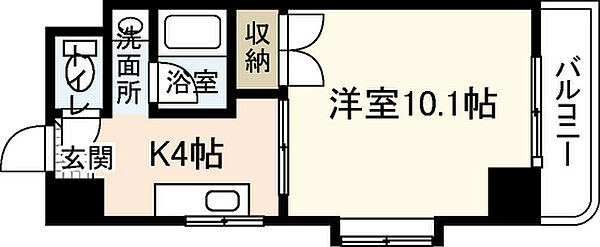 ルミエール牛田本町 ｜広島県広島市東区牛田本町1丁目(賃貸マンション1K・4階・30.27㎡)の写真 その2