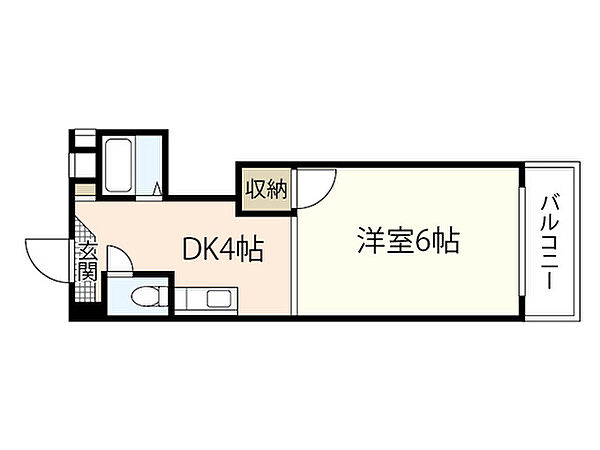 エオス舟入 ｜広島県広島市中区舟入本町(賃貸マンション1K・6階・23.57㎡)の写真 その2