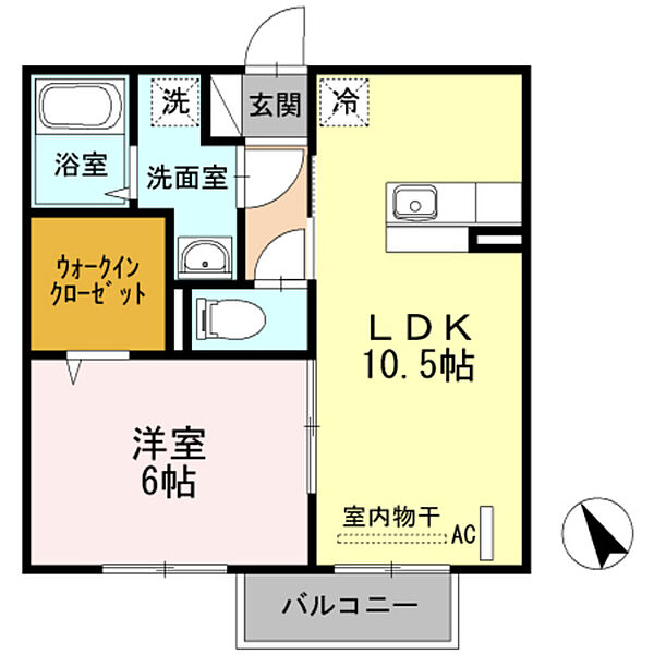 広島県広島市安佐南区川内4丁目(賃貸アパート1LDK・2階・40.84㎡)の写真 その2