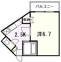 広島県安芸郡府中町城ケ丘（賃貸マンション1K・4階・21.00㎡） その2