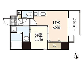 KatayamaBLD22  ｜ 広島県広島市中区橋本町（賃貸マンション1LDK・6階・30.92㎡） その2