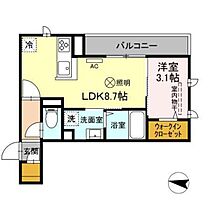 プレミア尾長西　B棟  ｜ 広島県広島市東区尾長西1丁目（賃貸アパート1LDK・2階・31.21㎡） その2