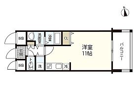 グラビスコート光町  ｜ 広島県広島市東区光町2丁目（賃貸マンション1R・8階・27.64㎡） その2