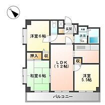 広島県広島市安佐南区大町西3丁目（賃貸マンション3LDK・5階・66.00㎡） その2