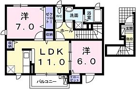 広島県広島市安佐南区祇園8丁目（賃貸アパート2LDK・2階・60.21㎡） その2