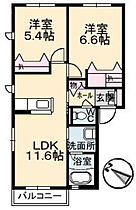 広島県広島市安佐南区長楽寺2丁目（賃貸アパート2LDK・2階・54.04㎡） その2