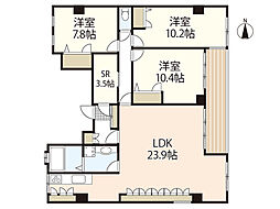 九軒町木村BLDG 2階3SLDKの間取り