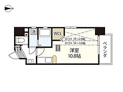 KatayamaBLDG19 3階ワンルームの間取り