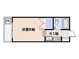 ＢＭ-10ビル 3階1Kの間取り
