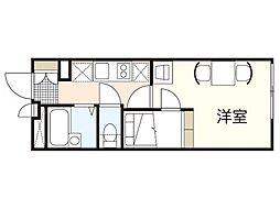 レオパレスArcadia　Ｂ 1階1Kの間取り